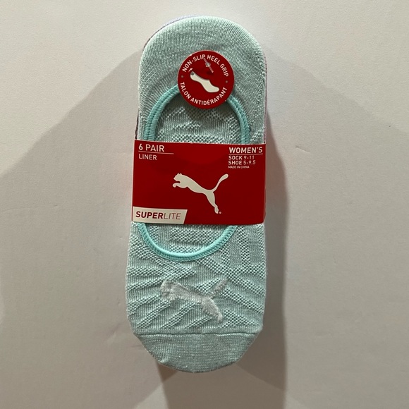 Puma Superlite, Women’s Liner Socks, Multicolor, 6 Pack - Picture 1 of 12